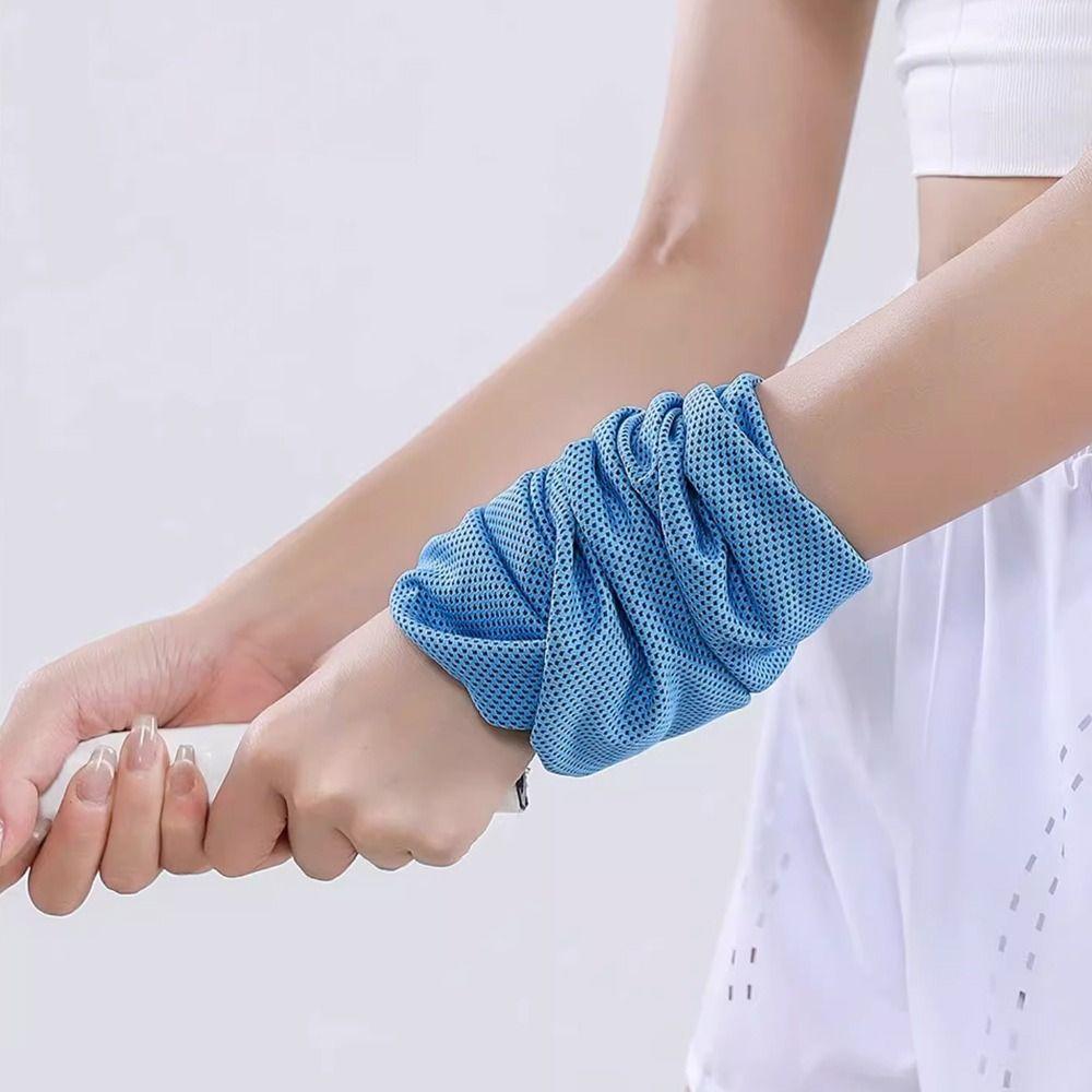 High Quality 30*80cm Cooling Towel Quick Dry Breathable Fabric Fitness Towel Storage Box Neck Wraps Portable Towel Summer Use