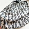 European and American new printed light luxury letter B scarf 91cm large square scarf twill silk headscarf versatile shawl women