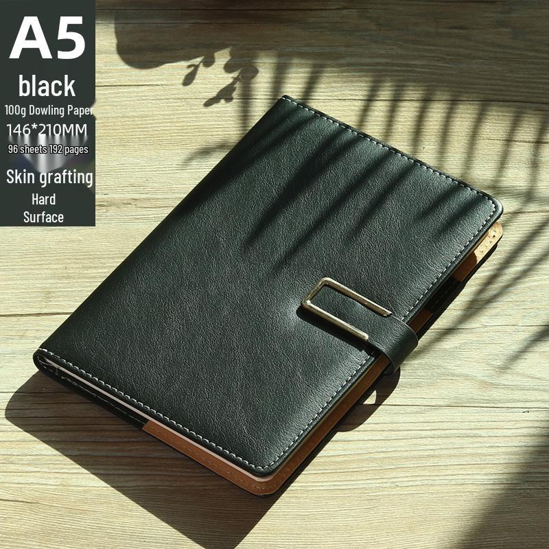 High-Quality A5 Leather Softcover Notebook for Students and Professionals