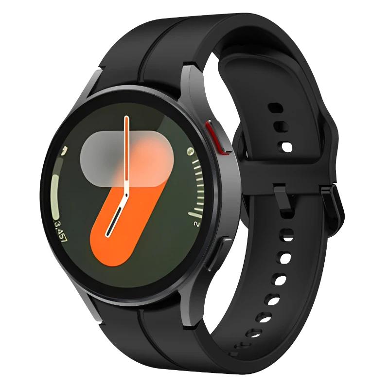 Oryginalny Silikonowy Pasek Do Samsung Galaxy Watch 7/6/5/4 44mm 40mm 5 Pro Sportowa Bransoleta Galaxy Watch 6 4 Classic 47mm 43mm Pasek
