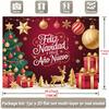 2D Flat Banner 1 Piece of Spanish Holiday Christmas and New Year Background Cloth Decoration Art Decoration