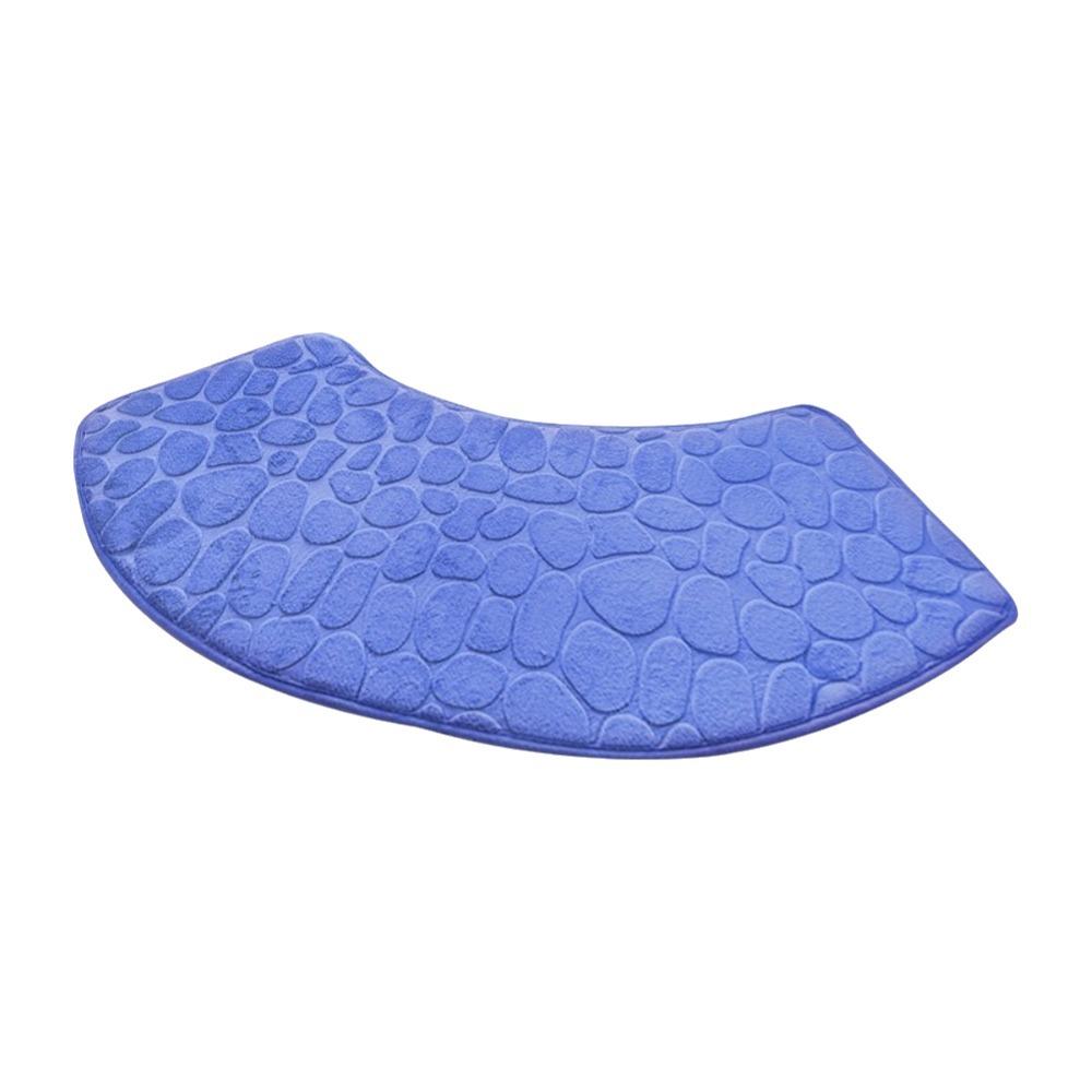 

Dirt-resistant Curved Bathroom Mat Non-slip Absorbent Floor Mat Laundry Room
