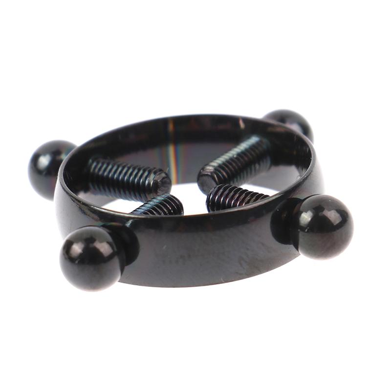 2 pezzi piercing al capezzolo rotondo gioielli non piercing capezzolo anello falso vite capezzolo