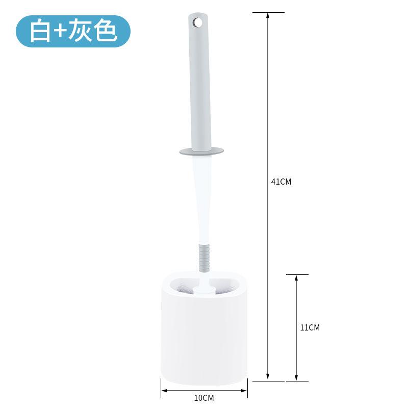 

Щетка для унитаза Пластиковый очиститель для туалета Щетка для унитаза с длинной ручкой Незамерзшая щетка для чистки унитаза Гибкая щетка с мягкой щетиной и держателем белый