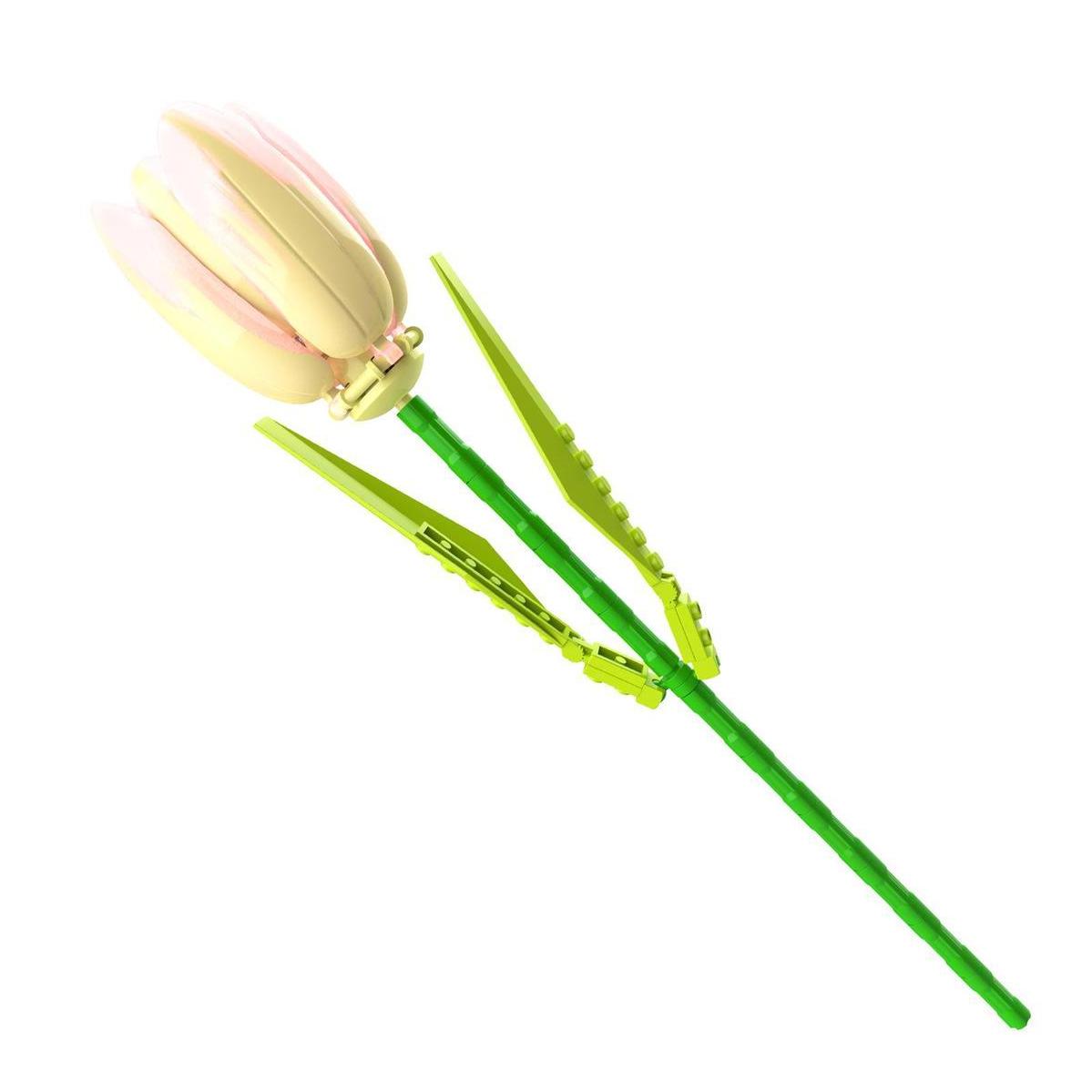 

Tulip Flower Bricks Set Building Block Bouquet Model Home Decoration Plant Potted Flower Assembly Bricks Child Festive Gifts