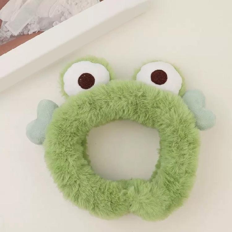 Cosplay Party Cute Green Frog Headband Woman Girls Makeup Washing Face Headwear