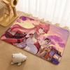 Genshin Impact Yae Miko Floor Mat Floor Mat Soft Flannel Non-Slip Door  Rug for Living Room