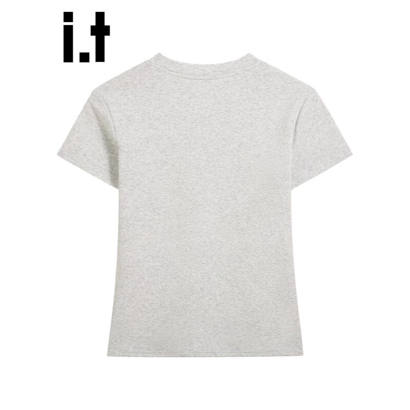CHOCOOLATEit Damen Trendiges T-Shirt mit Print, figurbetont