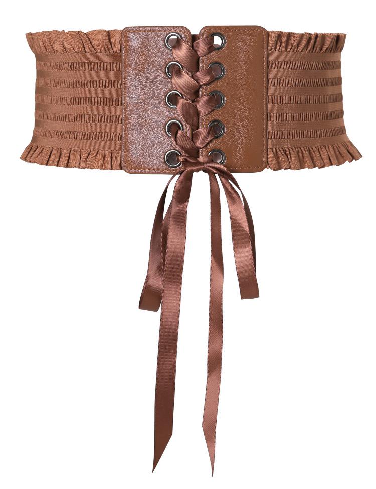 Women's Tassel Tie Slimming Lace Waist Belt