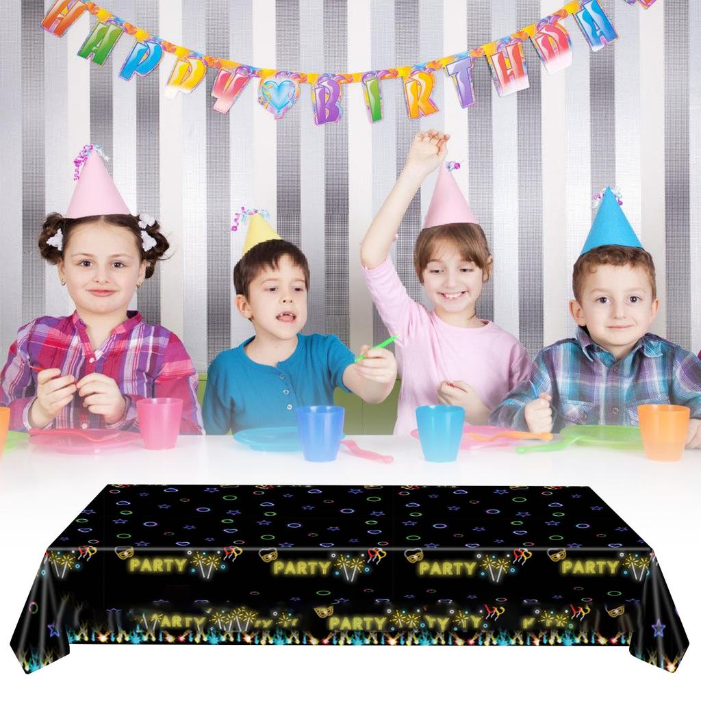 Disposable Tableware for Creative Themed Parties Plates/Cups/Napkin/Tablecloth Handmade Glowing Themed Dinnerwares