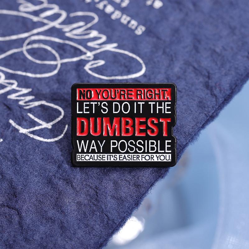 Letter Colorful Elegant Pin Brooch Featuring Geometric Shapes For Expressive Style Fashion