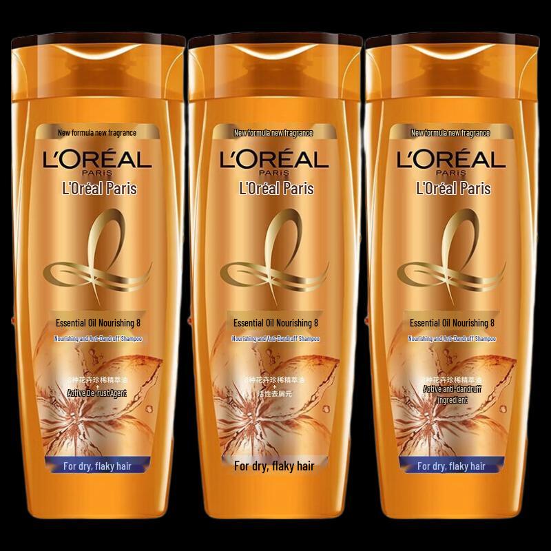 

L Oréal Essential Oil Anti-Dandruff Shampoo (3 x 200ml)