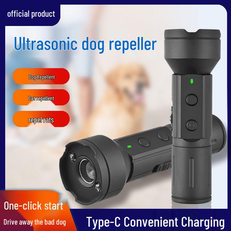High-Power Ultrasonic Dog Repeller Anti-Barking Outdoor Training Device