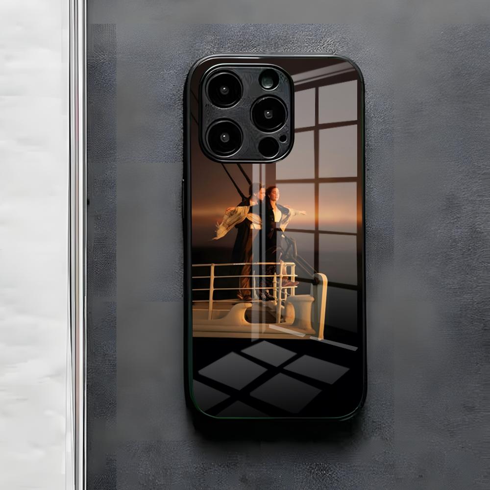 

M-Moive T-Titanic Phone Case For IPhone 17 Air 16 E Pro Max 15 14 13 Mini 12 Pro 11 Max Plus Black Glass Cover iPhone 11