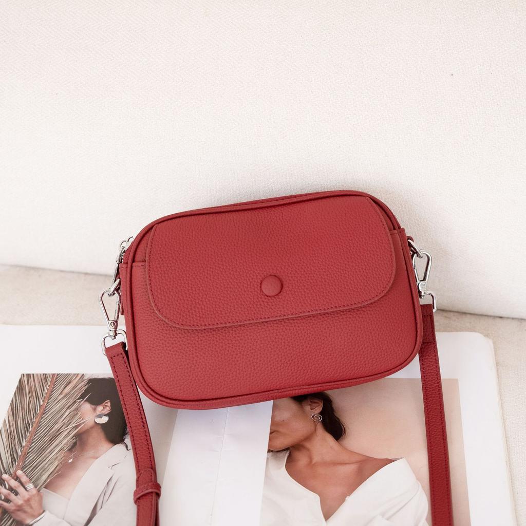 Cowhide New Casual Women's Shoulder Explosive Small Bag Versatile Small Fresh Women's Mobile Phone Change Bag Genuine Leather