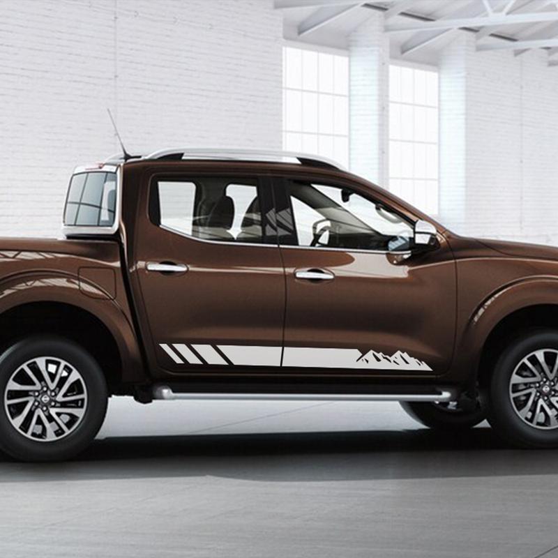 Car Stickers For Nissan Navara Pickup Door Side Stripes Decal Truck Mountain Styling Graphics Vinyl Decor Cover Auto Accessories