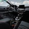 For Kia Forte K3 - Carbon Fiber Central Console Water Cup Cover Trim New