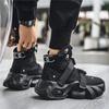 Mode Herren Motorradstiefel Herbst Winter Trendy Allround Leder Mode Herrenschuhe Neu High-Tops Klassischer Schlichter Stil Freizeitstiefel
