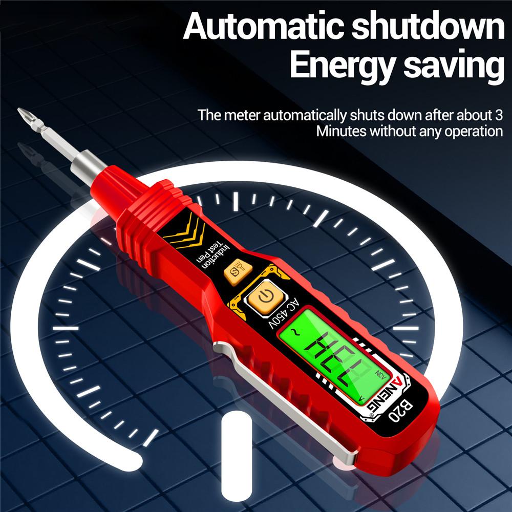 ANENG B20 New High-precision Voltage Measuring Pen Buzzer Alarm Voltage Detector Meter Diagnostic Breakpoint Finder Tools