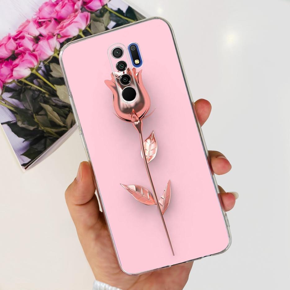For Xiaomi Redmi 9 Case Stylish Painted Fundas 6.53'' Soft Silicone Phone Case For Xiaomi Redmi 9 Prime Redmi9 Back Cover Bumper