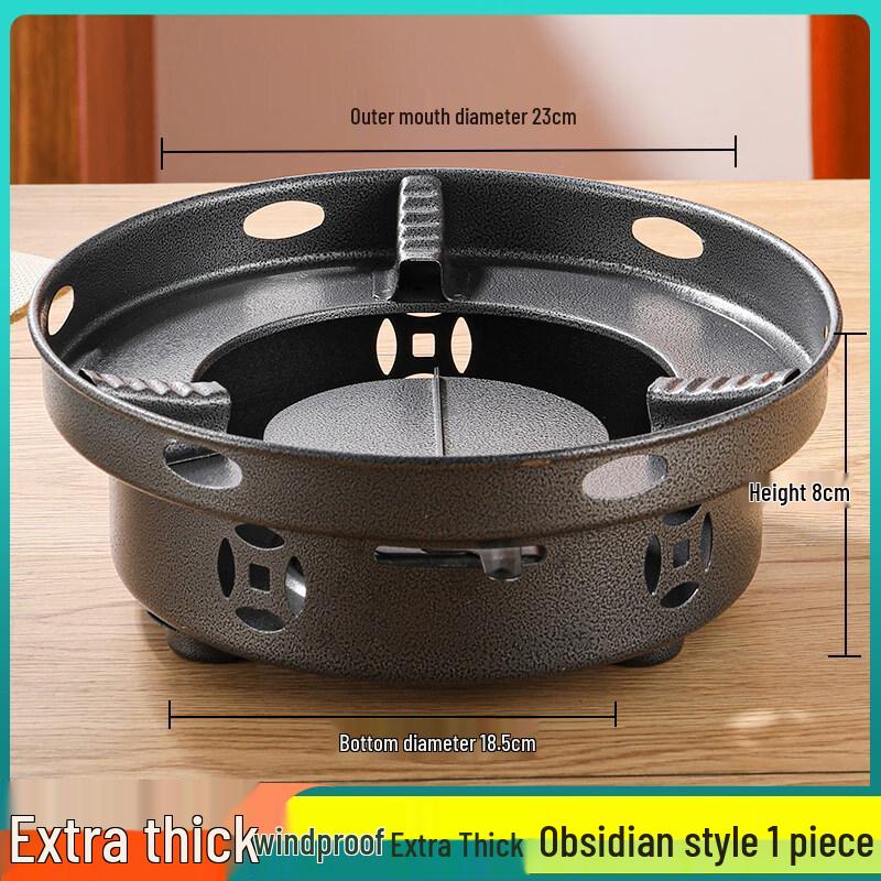 Yuzhuxun Portable Windproof Alcohol Stove Mini Hot Pot