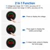 Mini Led Digital Voltmeter Dc Dc7-100V Display Round Two-Wire Car Voltage Current Meter Volt Detector Tester Monitor Pane