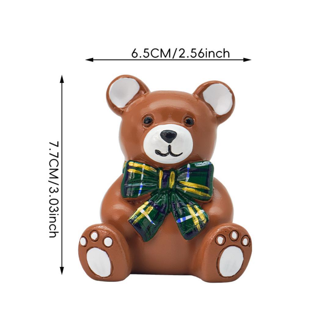 

Cute Bear Birthday Candle Holder, Cartoon Resin Cake Topper & Decoration