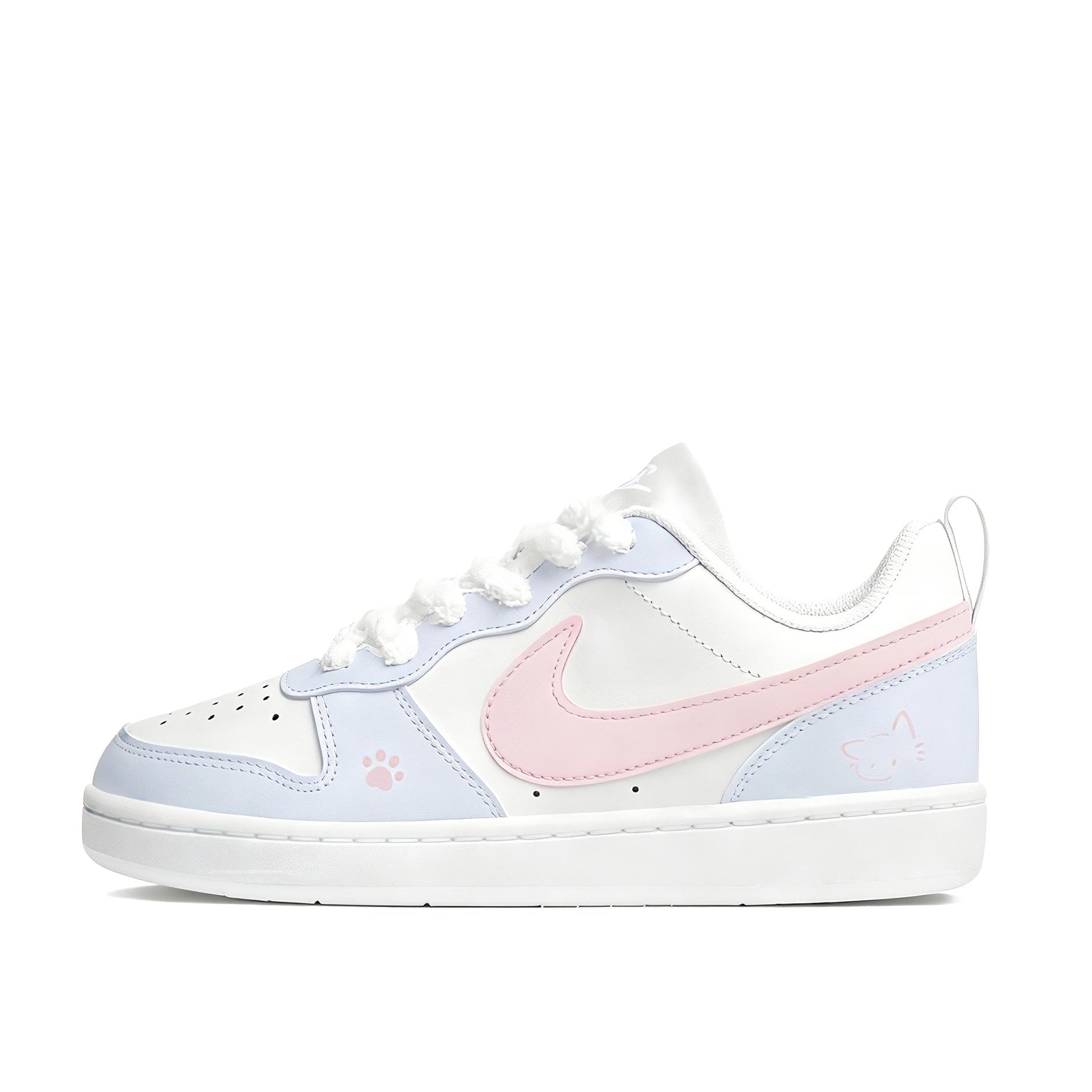 

Nike Court Borough Taro Pudding Slip Resistant Abrasion Resistant Low top Skateboard Shoes Women s Blue BQ5448-100(Team2309-) 38