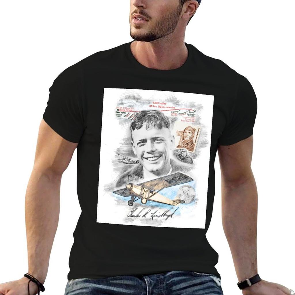 Charles Lindbergh Tshirt T Shirt Unisex Luxury Unisex T Shirts For Unisex T Shirts Cotton 100 Tshirt