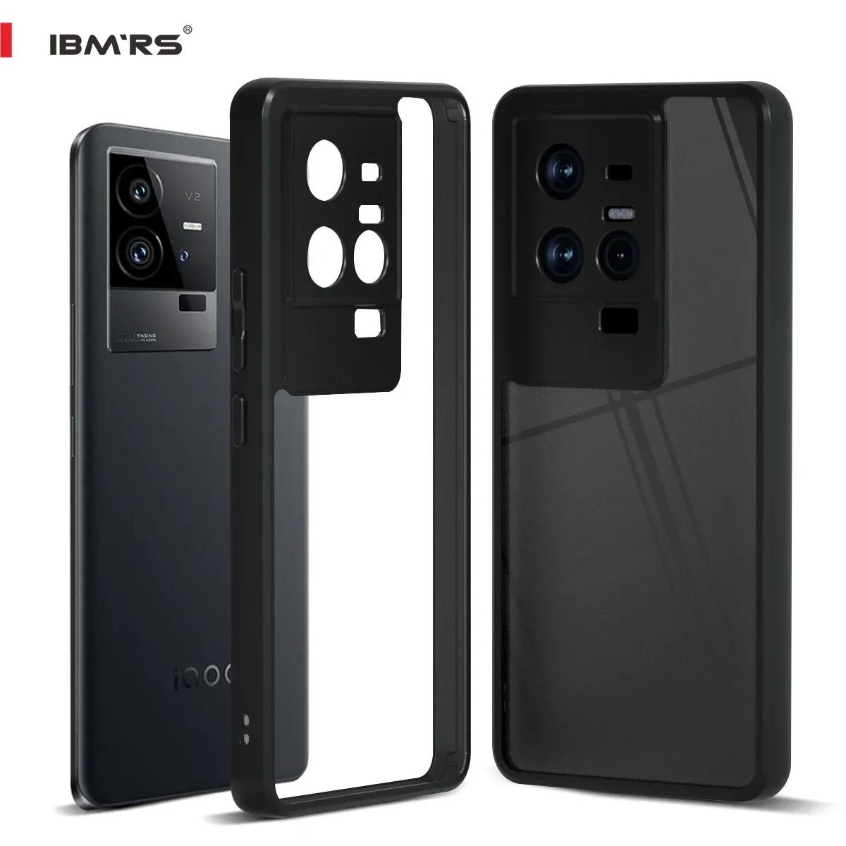 

(В комплекте ремешок на запястье)Чехол IBMRS для iQOO 11S, мягкий, прозрачный, матовый, с матовой задней крышкой, тонкий, ударопрочный, защитный чехол - черный камуфляж transparent прозрачный