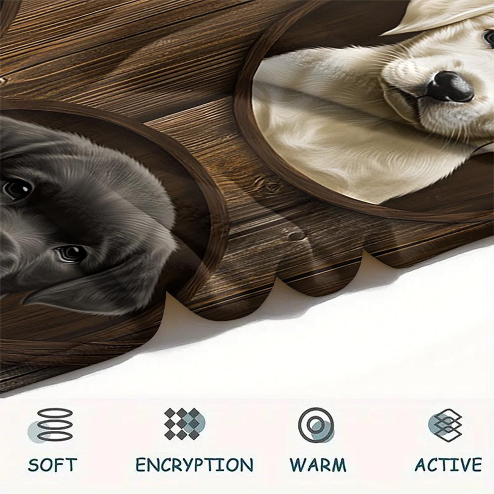 Dog Print Flannel Blanket, High Quality Comfortable for All Seasons, Home Decor, Warmth and Comfort, Perfect for Christmas Gifts