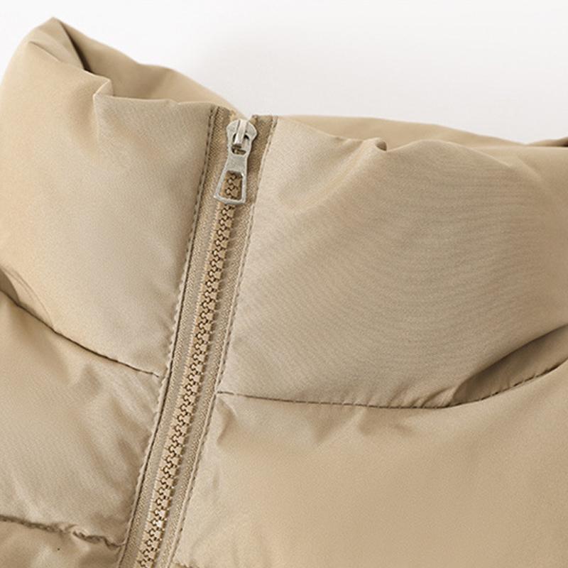 Γυναικείο Κοντό Αμάνικο Μπουφάν Πουπουλένιο Ελαφρύ Αμάνικο Ζεστό Γιλέκο Κυρίες Χειμώνας Όρθιος Γιακάς Γέμισμα Γιλέκο