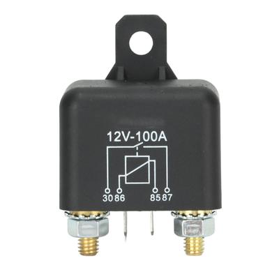 Starter Relay Solenoid 4 Pin 12V 100A NO for Lawn Mower Garden Tractor Golf Cart