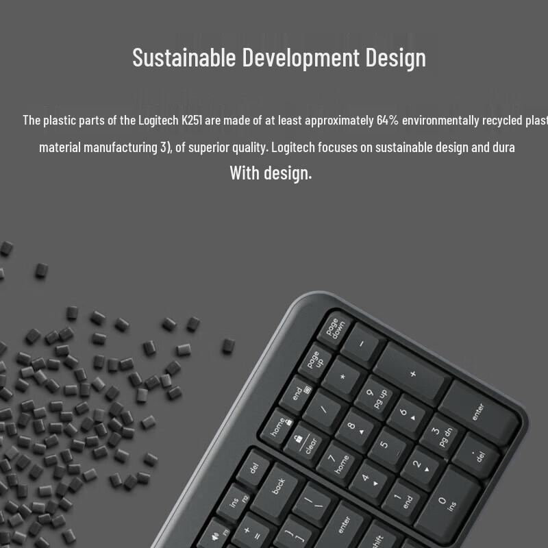 Logitech K251 Wireless Bluetooth Compact Keyboard