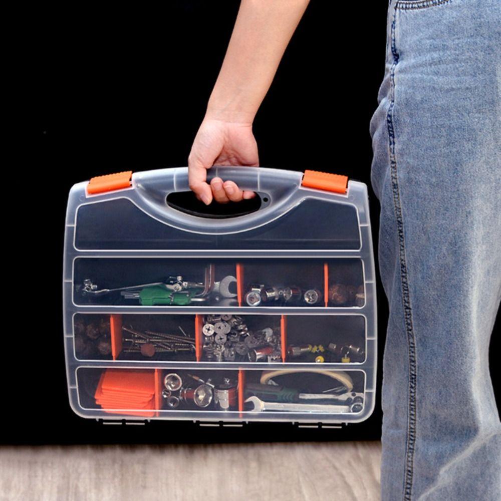 Metal Parts Screw Storage Box Plastic Auto Repair Tool Box Durable Parts Box