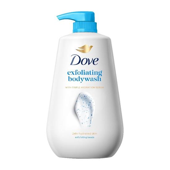 DOVE Exfoliating Bodywash with Triple Hydration Serum, 825ml
