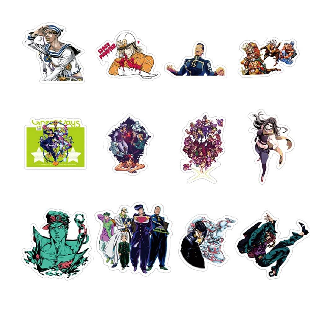 Bizarre Adventure 50 Waterproof Moe Waterproof Car JoJo's Stickers, Stickers, Stickers, Goods, Stickers, PVC, Anime, Cute, Guitar, Notebook,