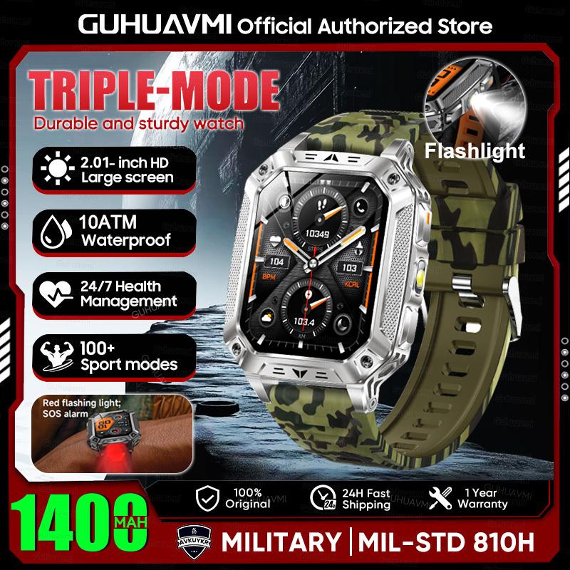 New 1400mAh Super Battery Durable Adult Smart Watch 2.01 inch GPS Trajectory 10ATM Waterproof BT Call Sports Smartwatch Men