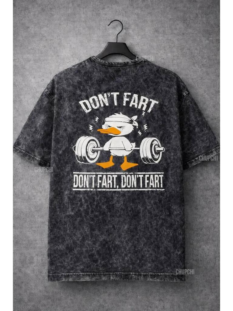 Thick Oversized Varenka T-Shirt with DON’T FART Print