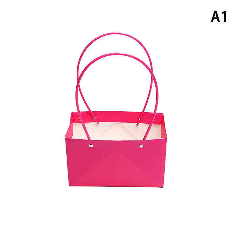 Portable Flower Packaging Box Wedding Decoration Gift Bag Handbag Valentine's Day Birthday Party Decor DIY Bouquet Packaging