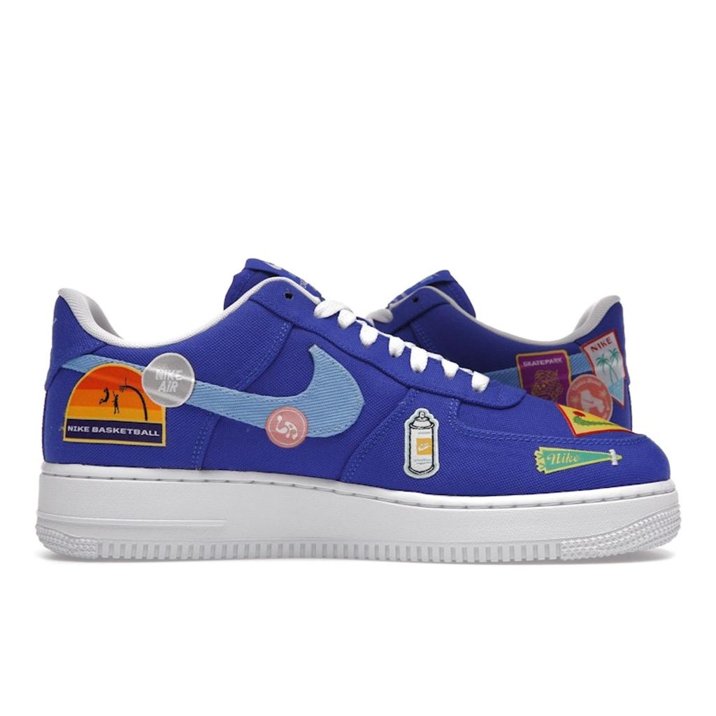 Nike Air Force 1 07 Patched Up - Los Angeles Men Sneakers Blue Racer-Blue University-Blue DX2304-400