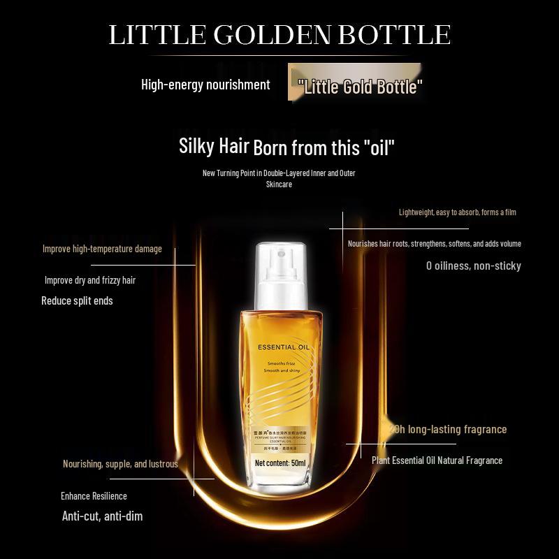 Women's Anti-Frizz Hair Oil Spray: Repairing & Smoothing Formula with Long-Lasting Fragrance