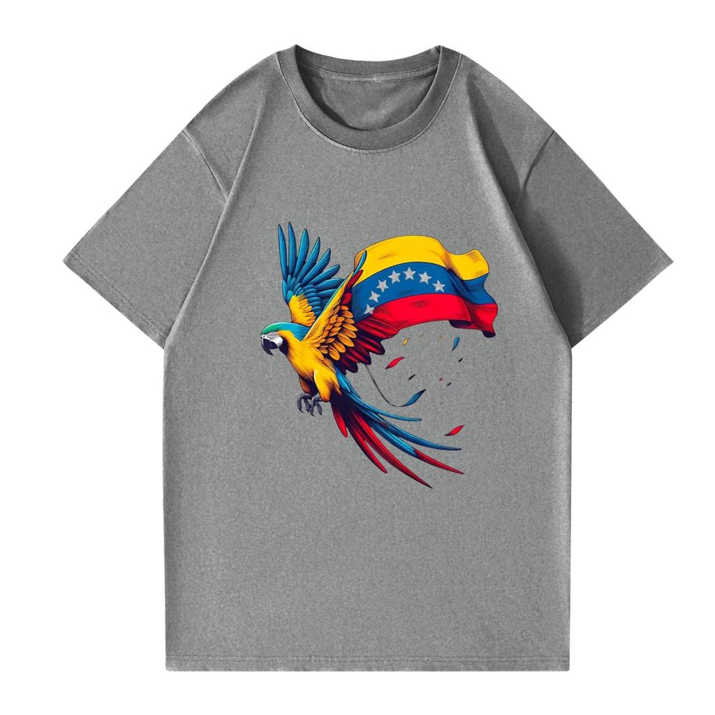 Modisches rundhalsiges lässiges bedrucktes kurzärmeliges T-Shirt Top für Damen und Herren