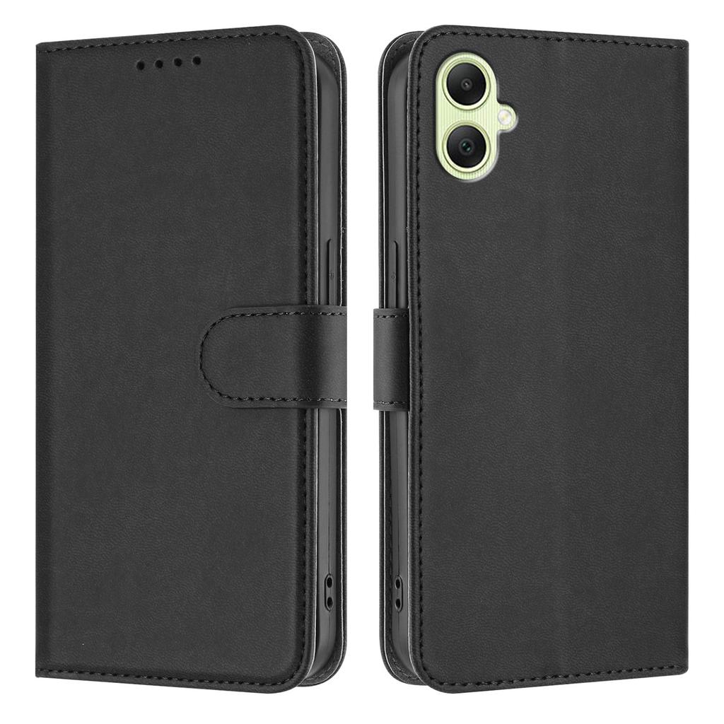 For Samsung Galaxy A06 5G/Galaxy A07 5G Leather Case Solid Color Phone Cover with Wallet