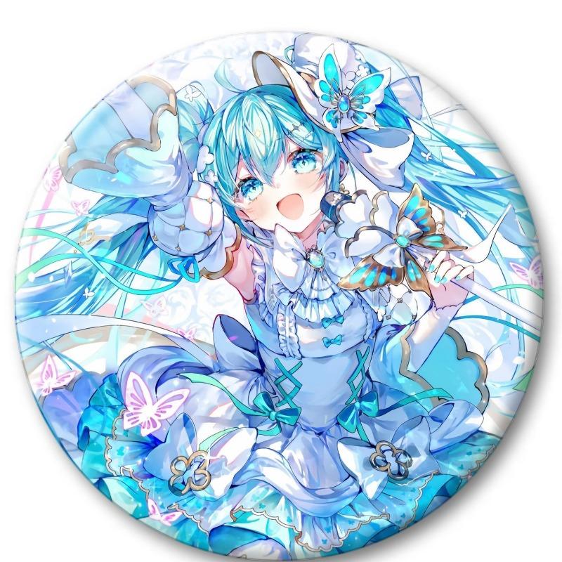 

58mm Glossy Vocaloid Star Badge Animation Animation Design Vocaloid Star Merchandise Barji Goods Hanging Brooch Badge Playthings Presents 58mm glossy