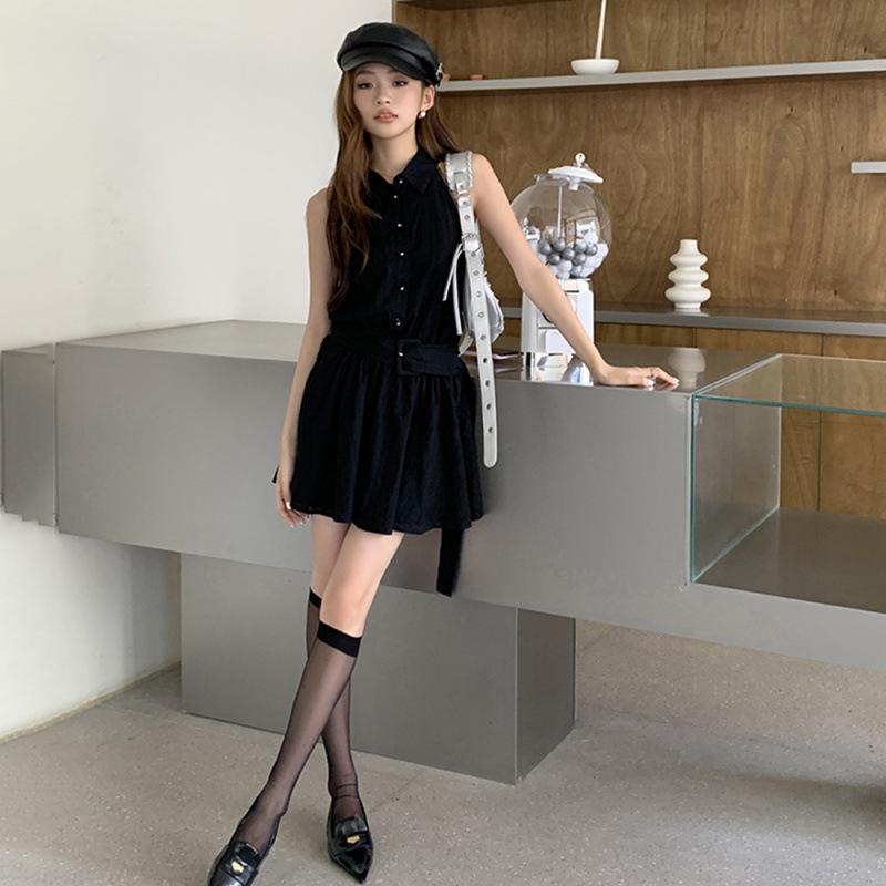 Spring/Summer 2026 Sexy Sleeveless Waist-cinching A-line Mini Dress for Women