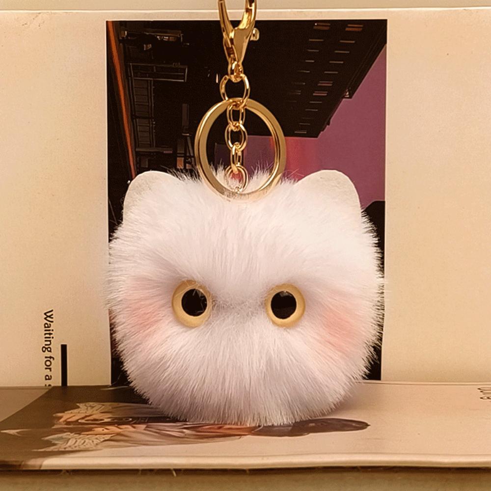 Cute Plush Cat Keychain Cartoon Doll Toy Pendant Keyring For Women Girls Bag Orn