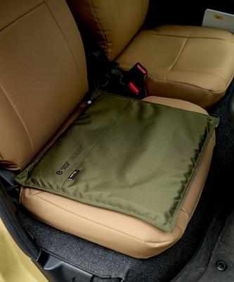 GORDON MILLER Cordura Gel Seat Olive 46cm Wide X 42cm Deep X 1710506 Cushion, Water-Repellent, Drab, 3.6cm High,