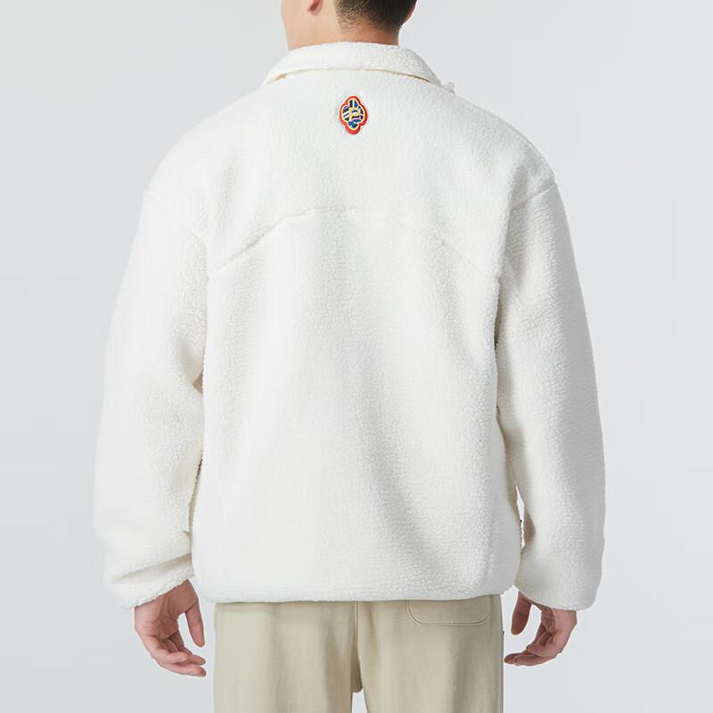 Puma Serie Año del Dragón Cny Chaqueta Polar Cálida para Exterior de Color Sólido con Cuello Mao Chaqueta Unisex Blanco 625832-65