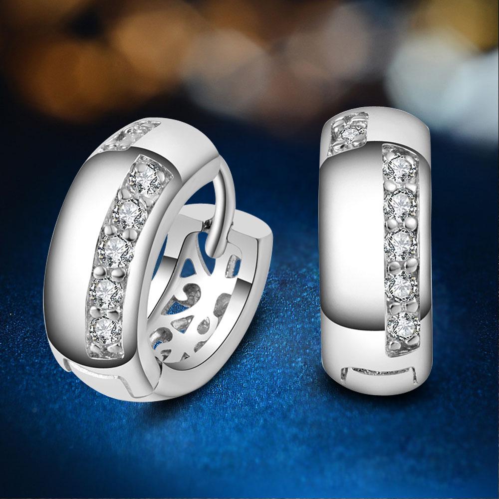 

Геометрические серьги с инкрустацией из циркония - Стильный, уникальный дизайн для женщин